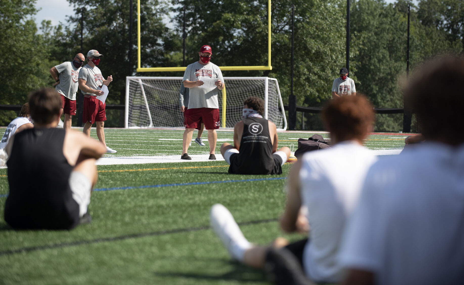MICDS football practice